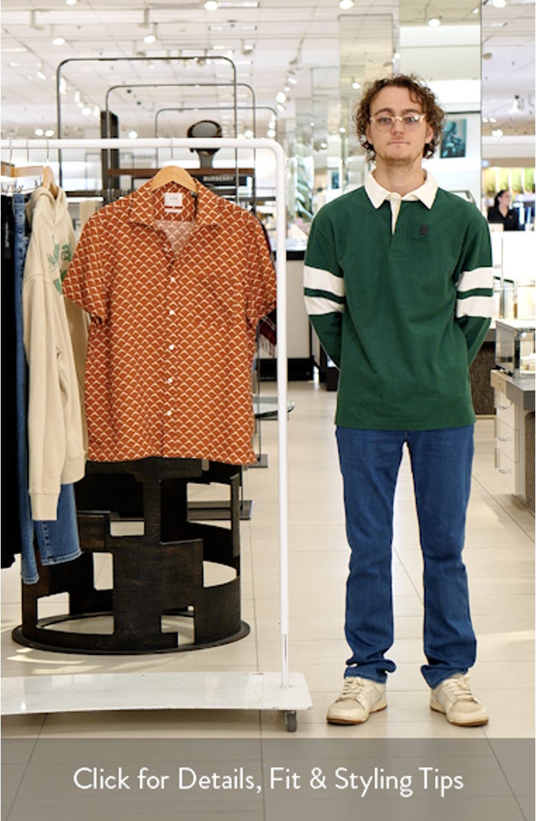 Pagoda Short Sleeve Linen Button-Up Shirt, sales video thumbnail