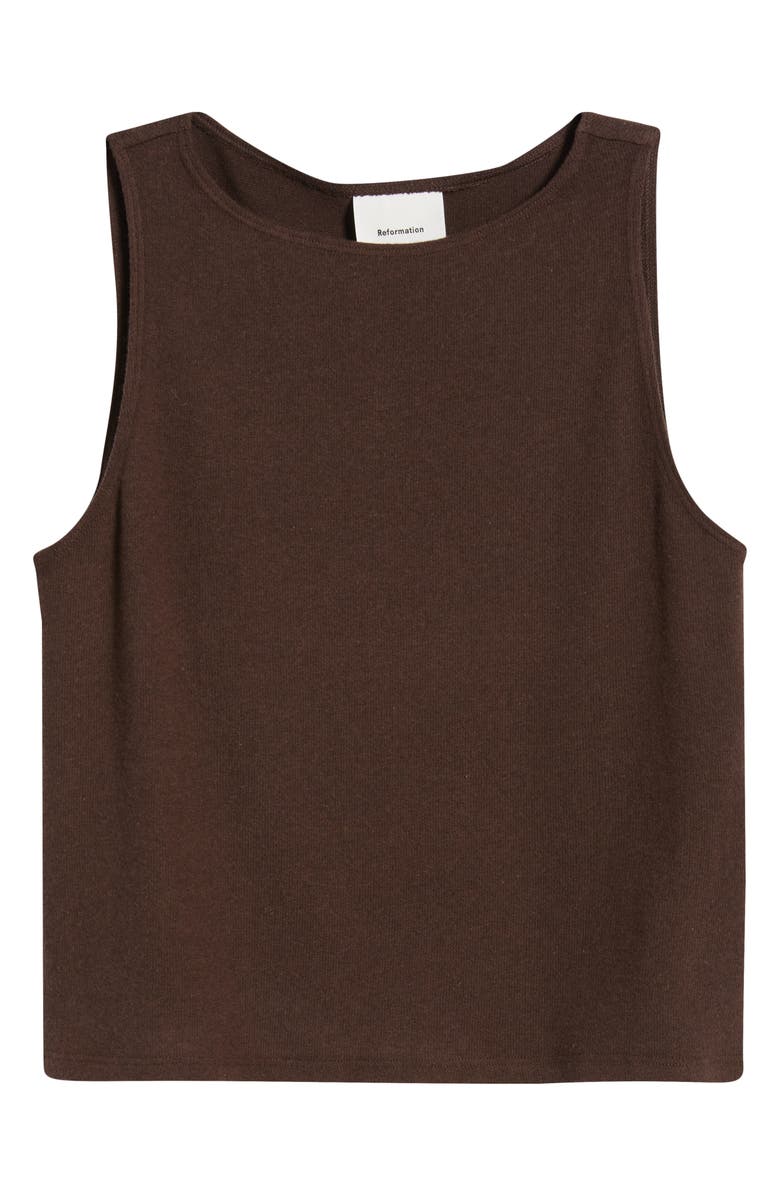 Reformation Pears Knit Tank, Main, color, Mole