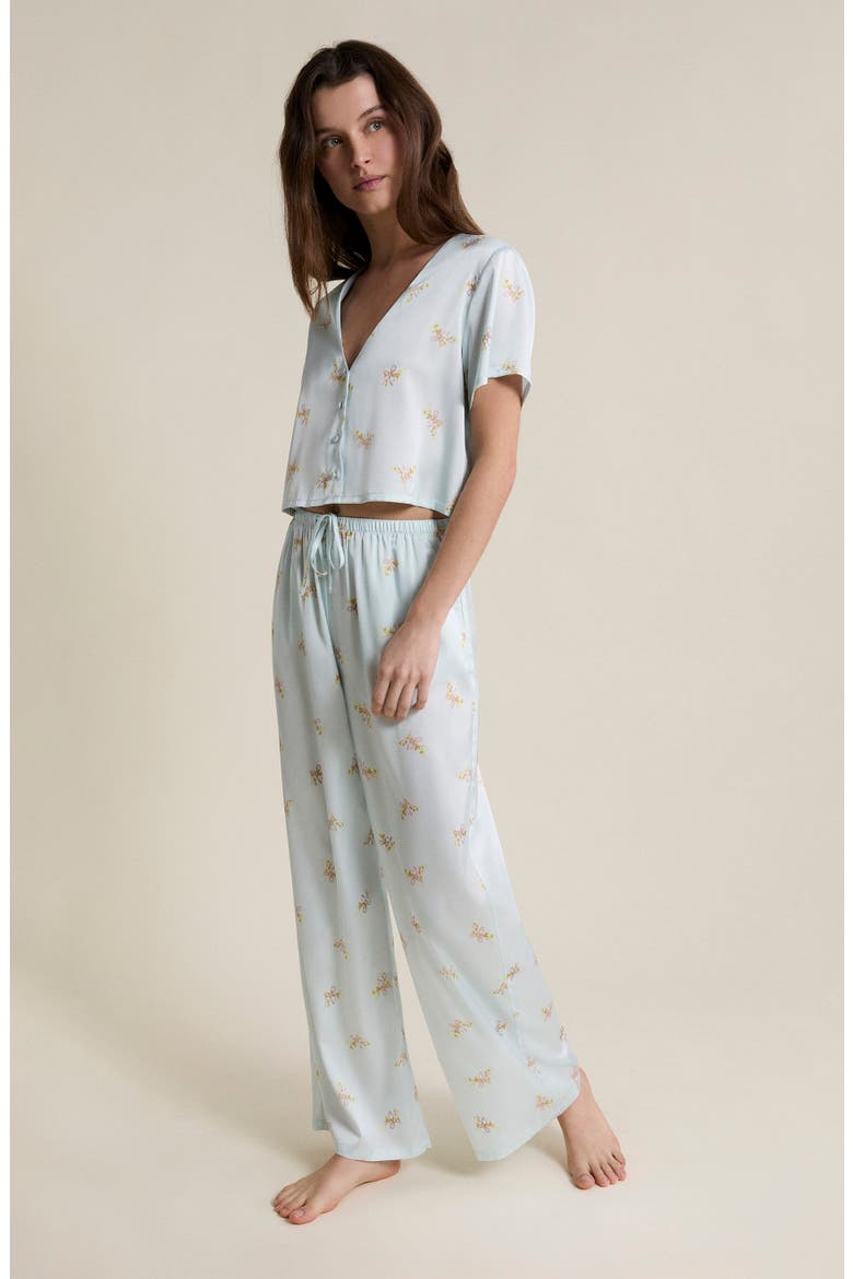 Solia Floral Pajama Pants, Alternate, color, PRINTED GREEN BLUE