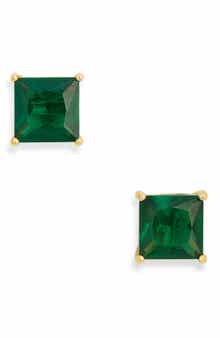 NORDSTROM RACK Princess Cut Cubic Zirconia Stud Earrings
