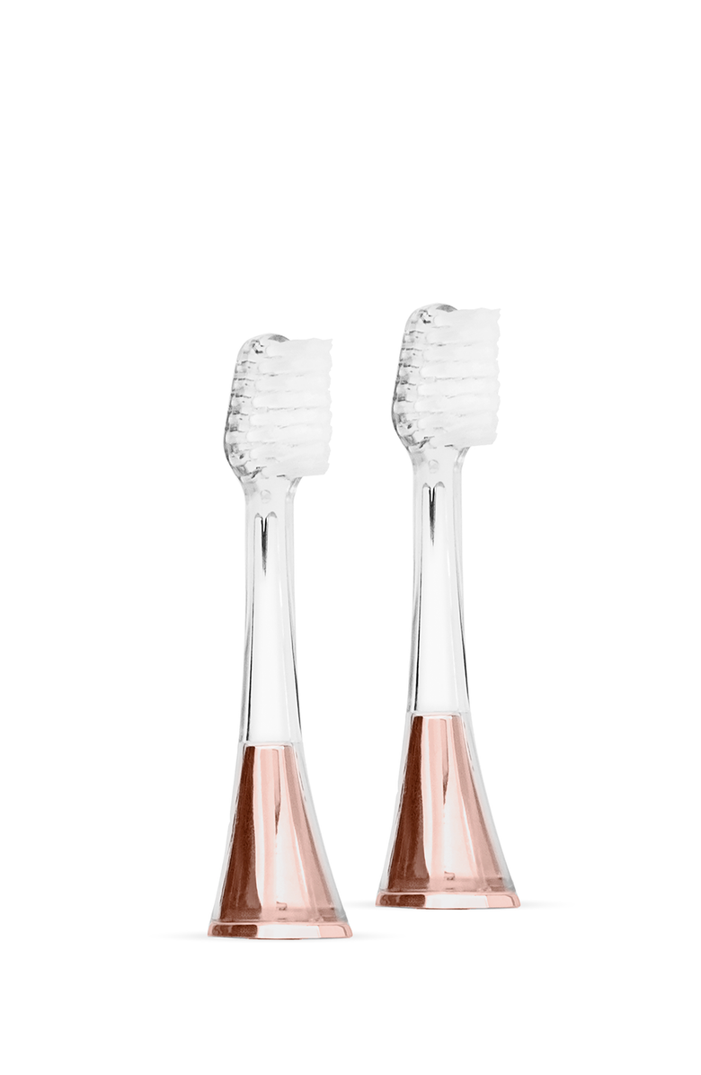 Supersmile Zina45 sonic pulse toothbrush replacement heads, Main, color, Chrome Rose