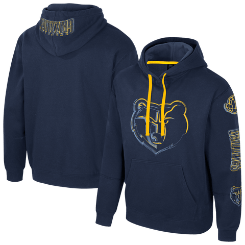 Unisex Stadium Essentials Navy Memphis Grizzlies Elementized Pullover Hoodie