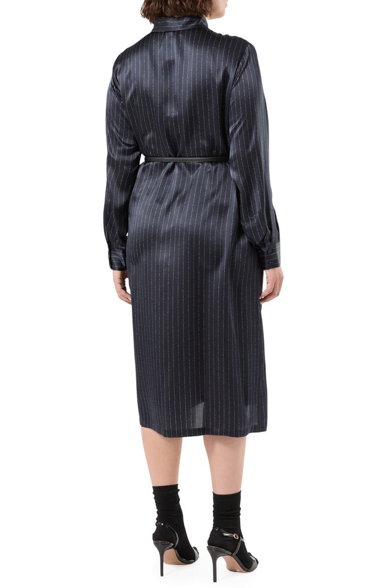 Cali Belted Silk Shirtdress, Alternate, color, MIDNIGHT BLUE