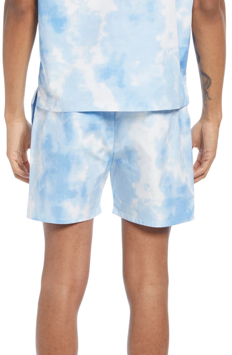 Native Youth Watercolor Shorts, Alternate, color,