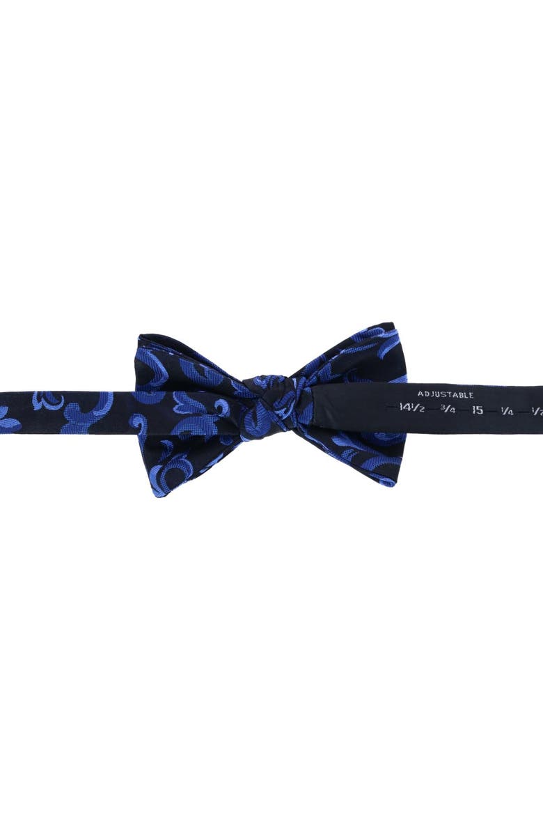 Christian the Romantic Brocade Silk Bow Tie, Alternate, color, Royal Blue