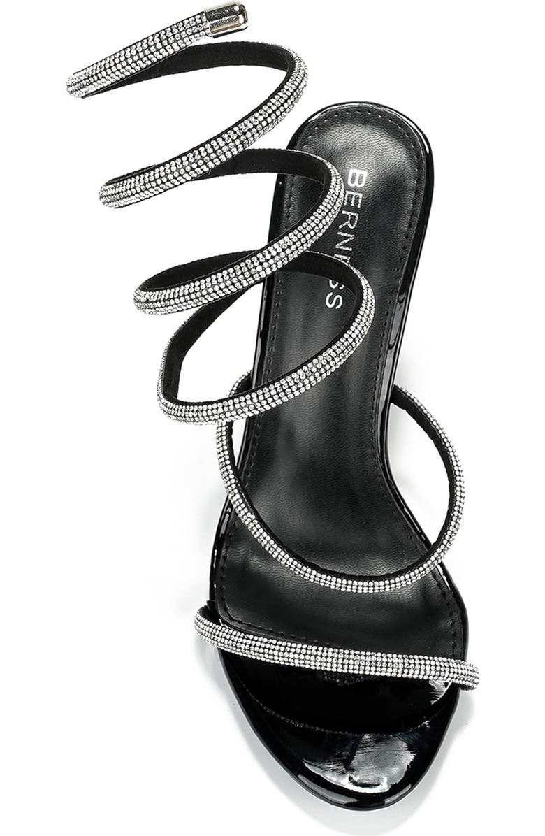 BERNESS Alexandra Ankle Wrap Sandal, Alternate, color, Black