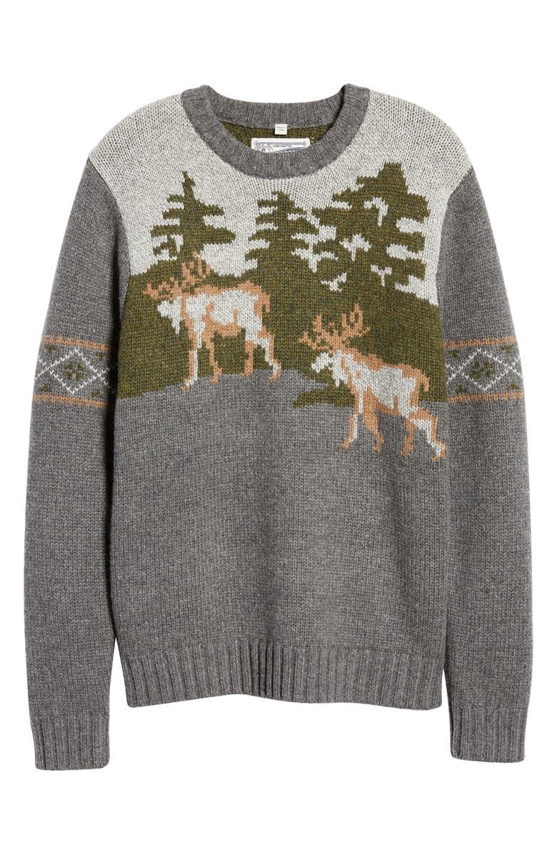 Schott NYC Moose Heavyweight Wool Blend Sweater, Alternate, color,
