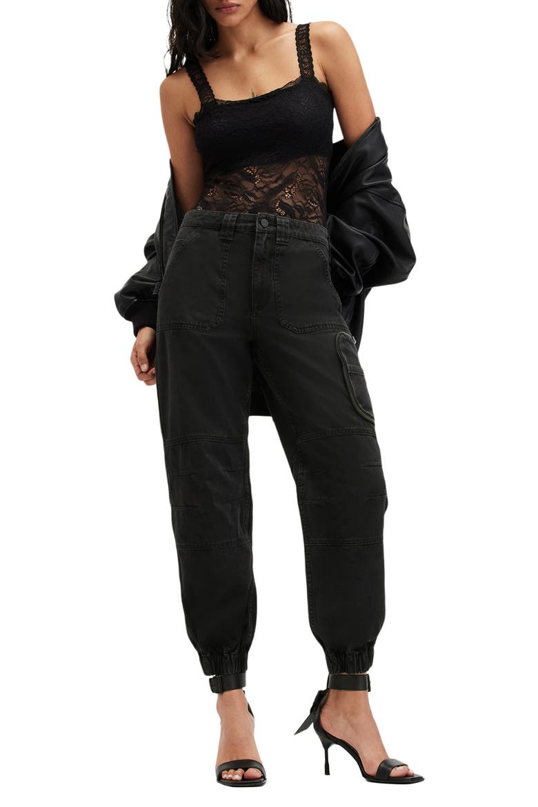 Florence Cargo Joggers, Alternate, color, WASHED BLACK