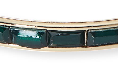 Nordstrom Rack 30mm Inside Out Baguette Hoop Earrings In Green
