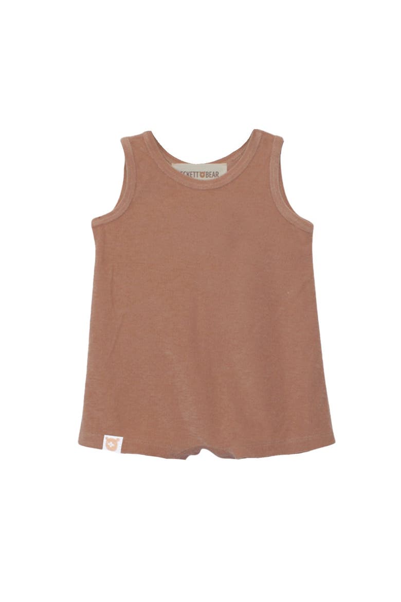 Dustin Sleeveless Romper, Main, color, Brown