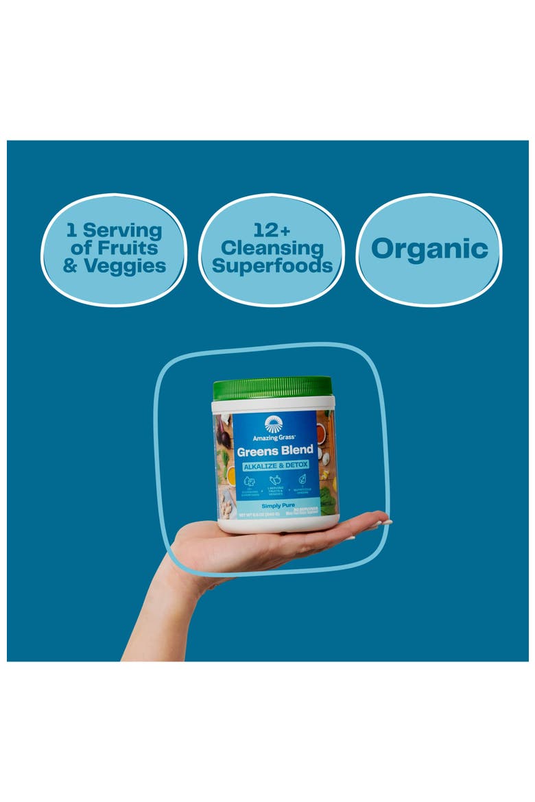 Greens Blend Smoothie Mix with Super Greens, Beet Root Powder, Digestive Enzymes, Prebiotics, and Probiotics, 30 Servings, Alternate, color, None