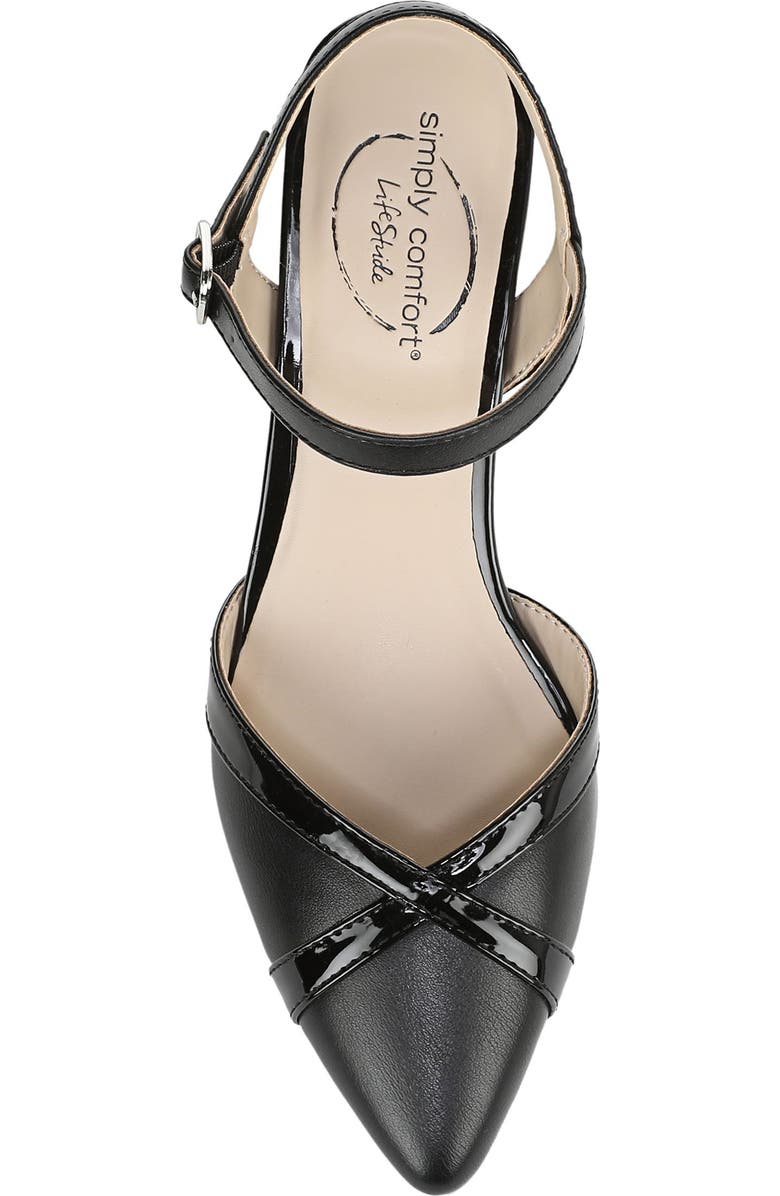 LifeStride Miranda Ankle Strap Sandal, Alternate, color, Black