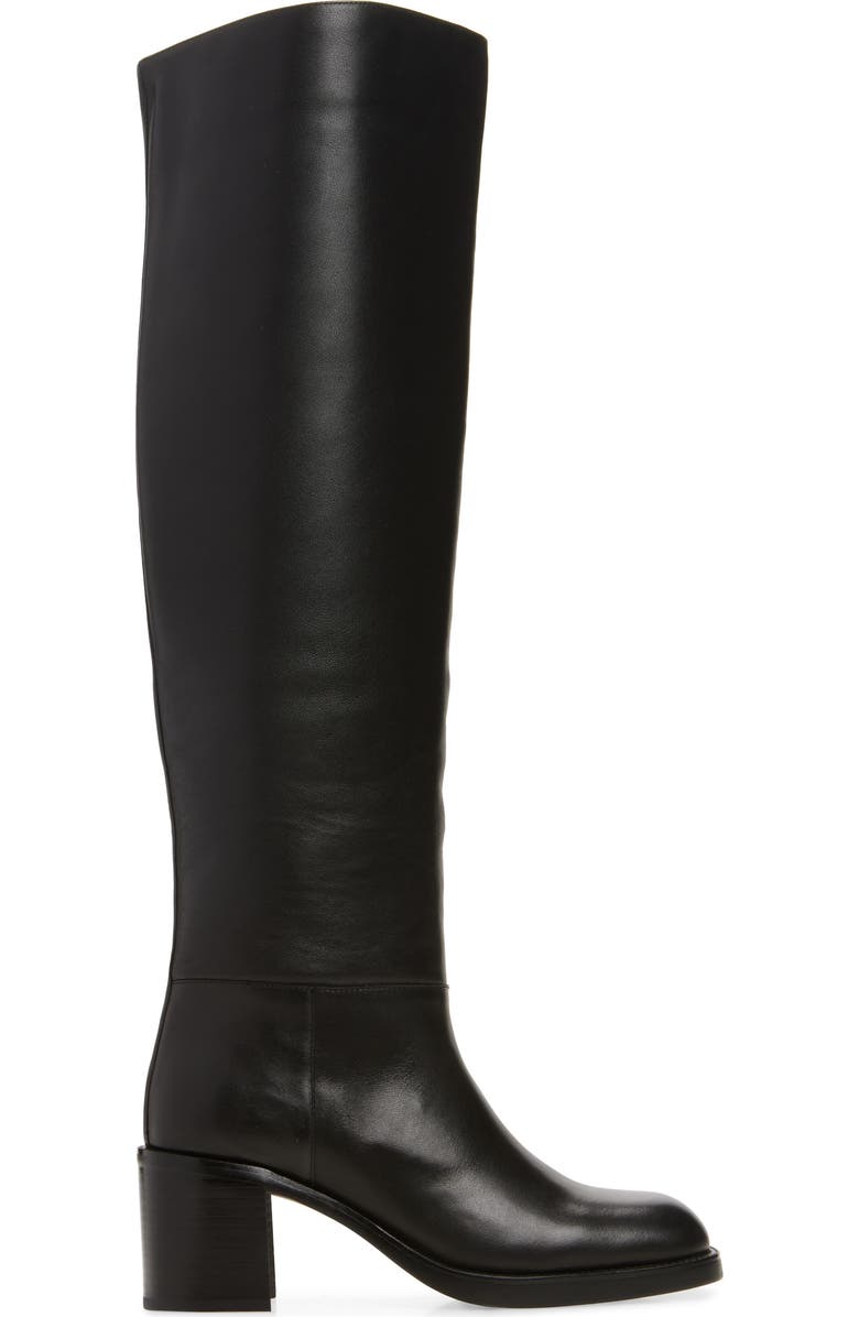 Jeffrey Campbell Vinyl Over the Knee Boot, Alternate, color, Black
