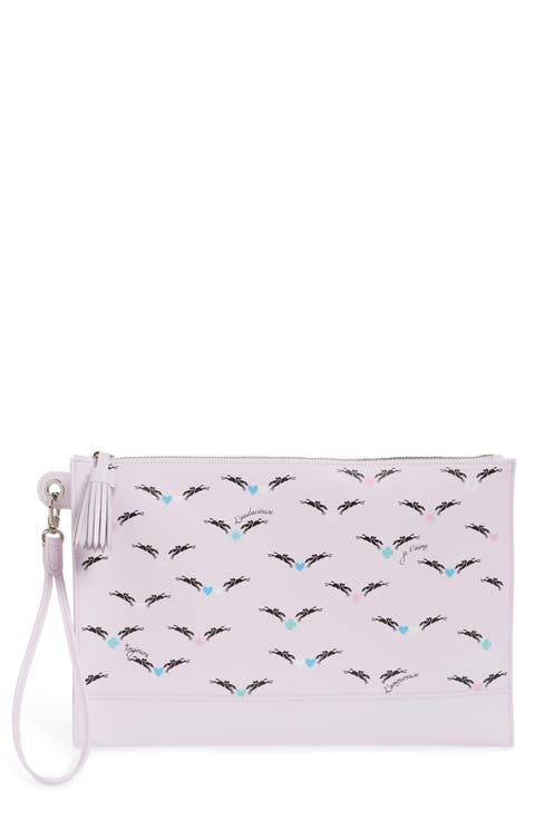 Small St. Valentin Leather Wristlet