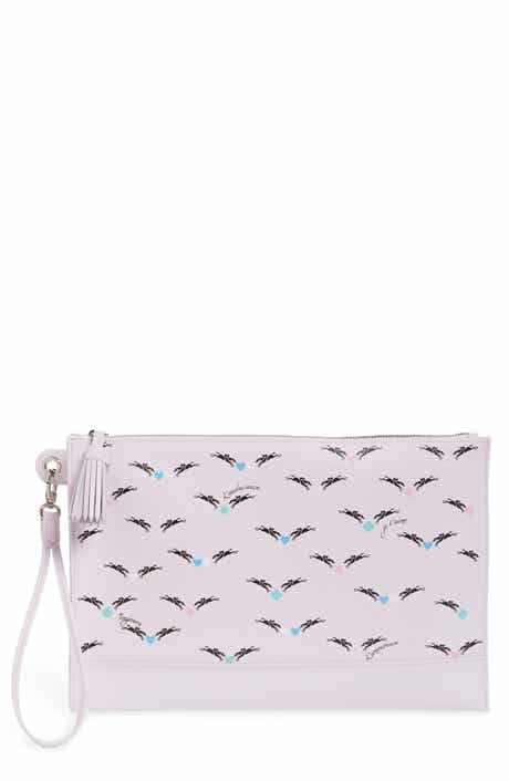 Longchamp Small St. Valentin Leather Wristlet