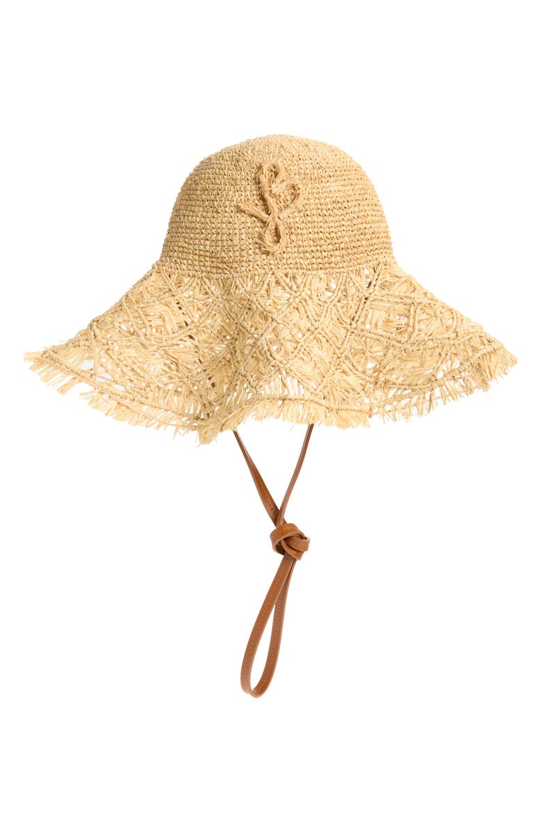Ruslan Baginskiy The Openwork Raffia Hat Bag, Alternate, color, Natural Straw