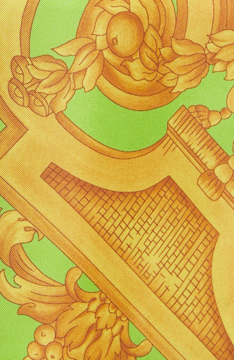 Versace Barocco Print Silk Shorts, Alternate, color, 