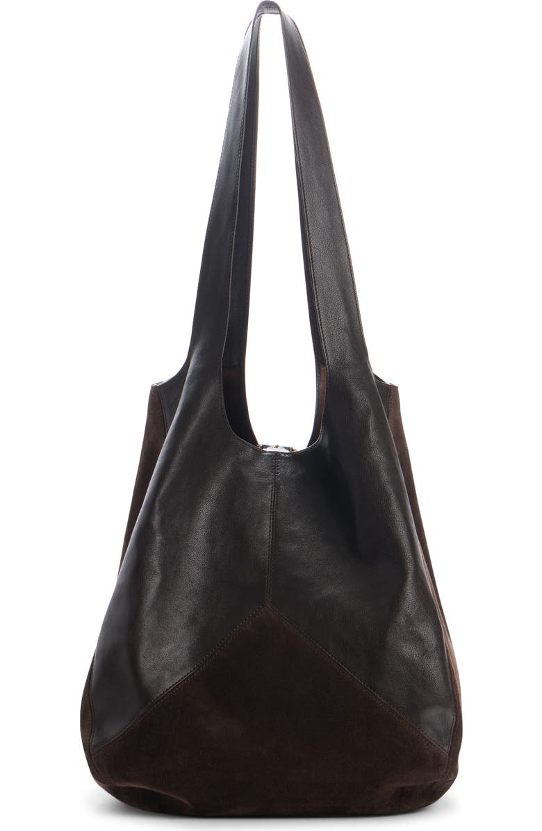 Chloé Balloon Patchwork Hobo Bag, Alternate, color, Kohl Brown