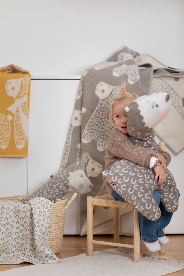 Carla Alpaca Baby Blanket, Alternate, color, Smoke