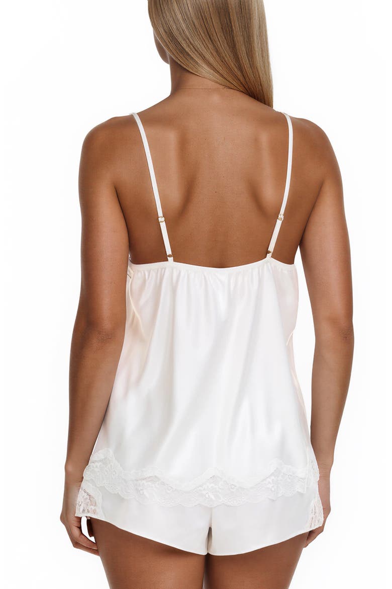 Estella Lace Trim Short Pajamas, Alternate, color, IVORY