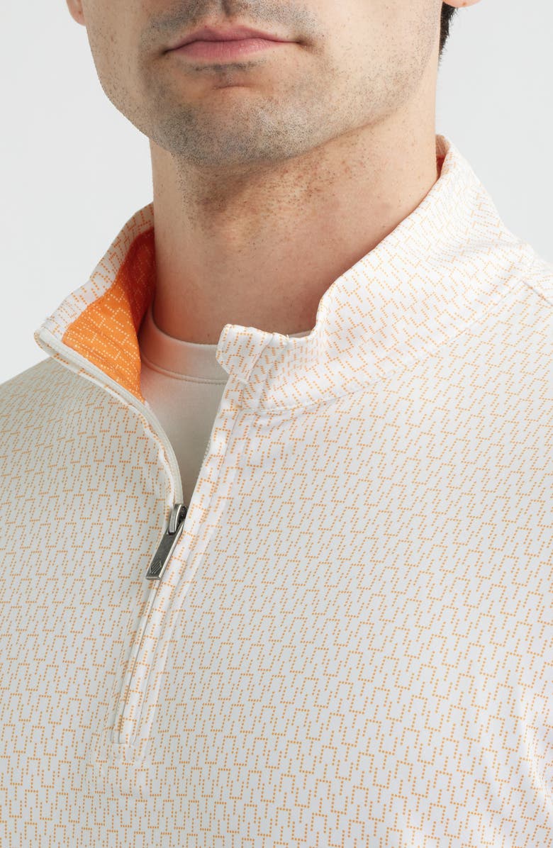 Johnston & Murphy XC+<sup>™</sup> Performance Game Day Quarter-Zip Pullover, Alternate, color, Bright Orange