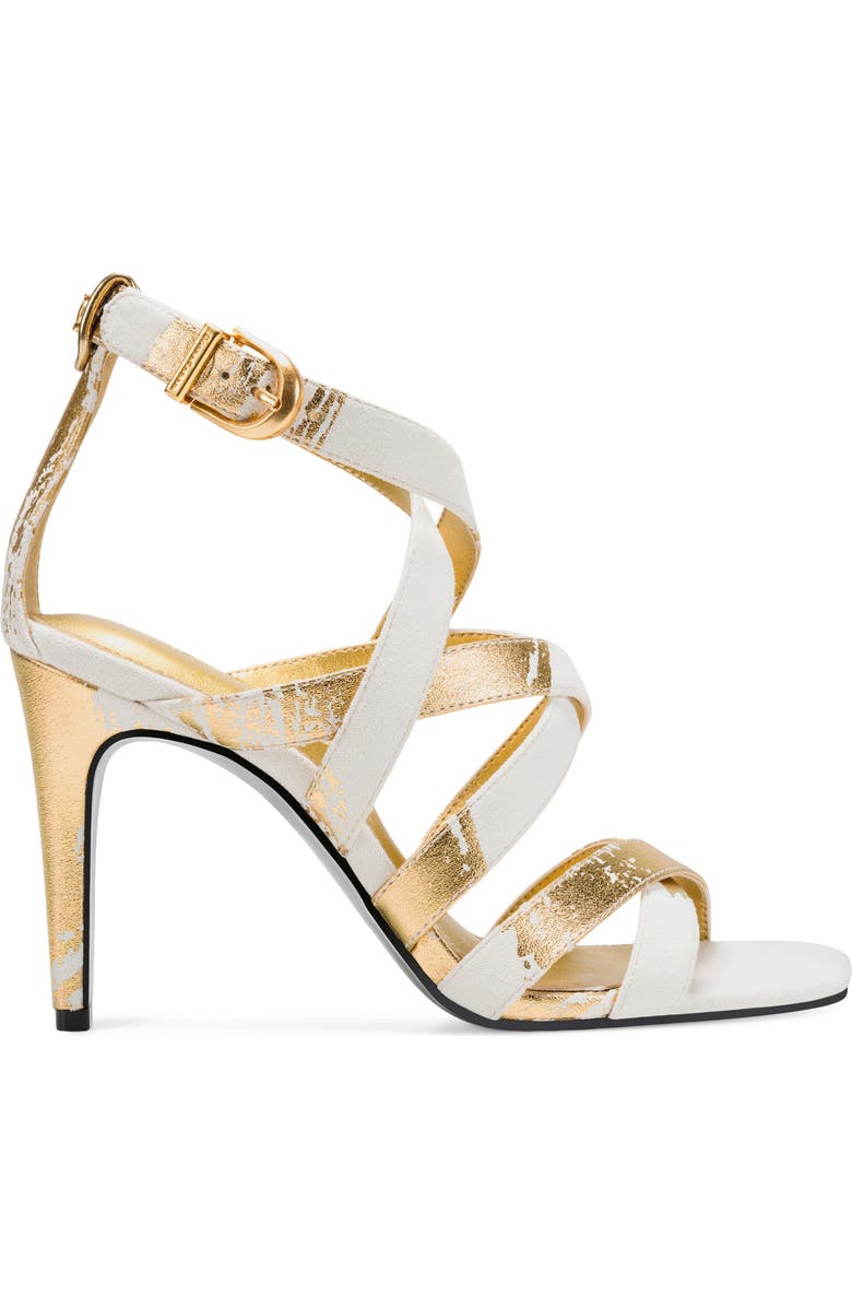 DKNY Briarrose Ankle Strap Sandal, Alternate, color, Ivory