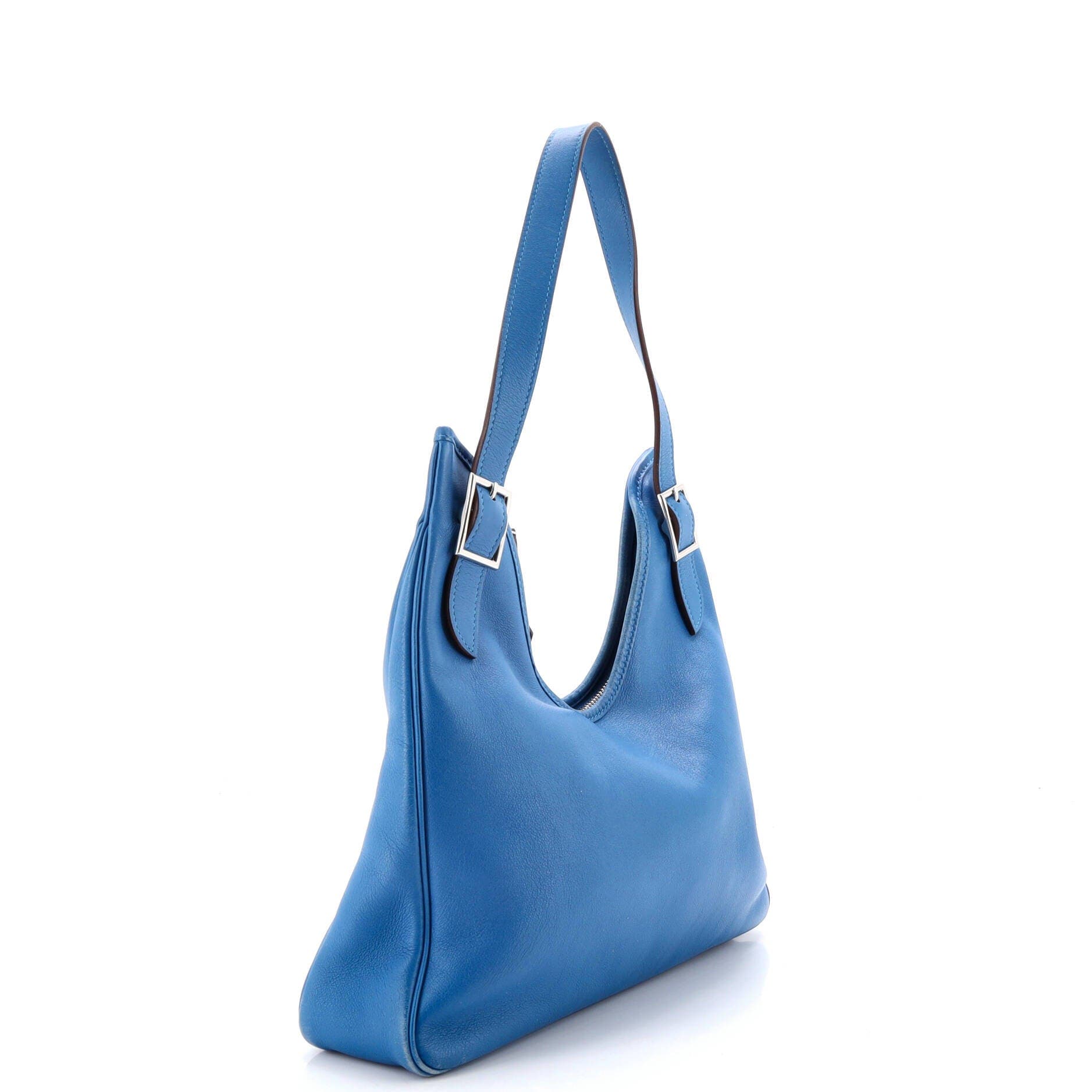 Pre-Owned Hermes Massai Cut Bag Leather 32, Alternate, color, Mykonos