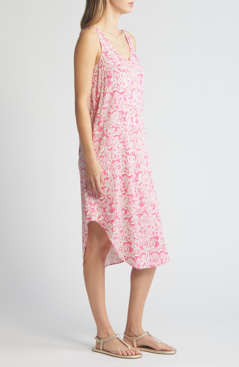 NIC+ZOE Abstract Animal Print Live-In Midi Tank Dress, Alternate, color,