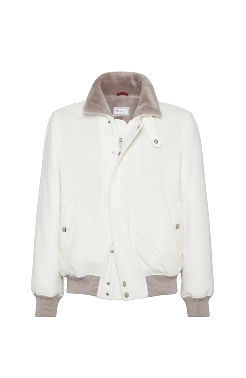 Brunello Cucinelli Cashmere Aviator Jacket