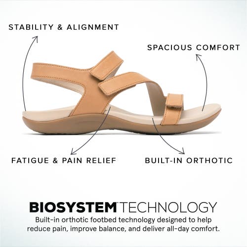 Abeo Oasis Sandal In Almond - Regular