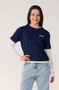 Rip Curl Kids' Retro Rama Layered Long Sleeve Graphic T-Shirt