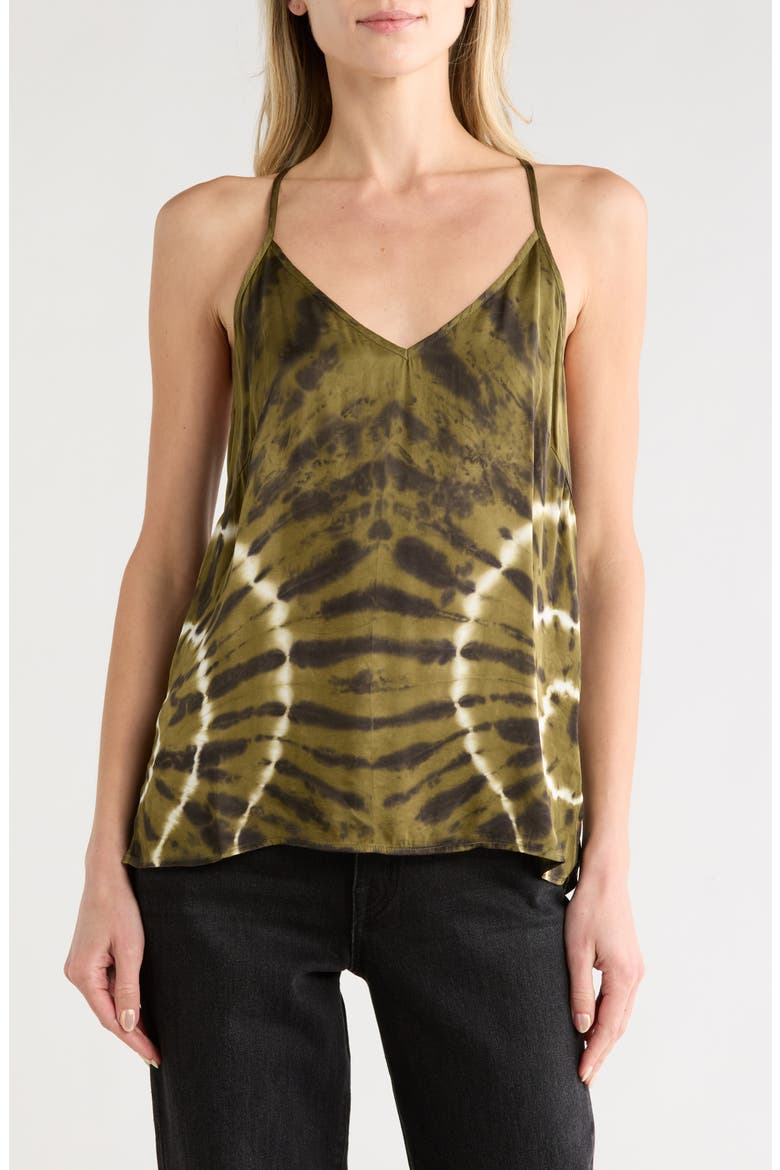 Mi Amor Satin Camisole, Main, color, MILITARY SPIN WASH