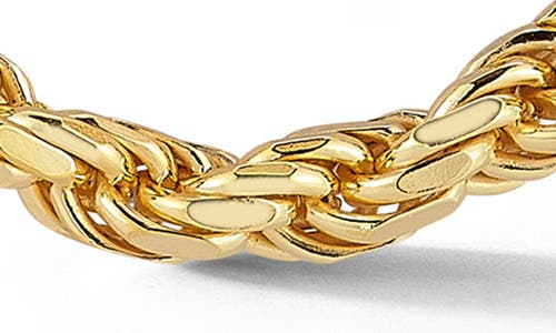 Yield Of Men 5mm Rope Chain Necklace In Gold