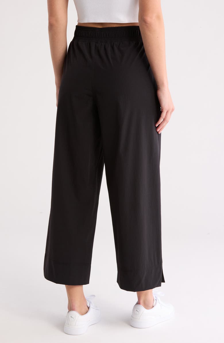 90 DEGREE BY REFLEX Dana High Waist Crop Wide Leg Pants, Alternate, color, Black