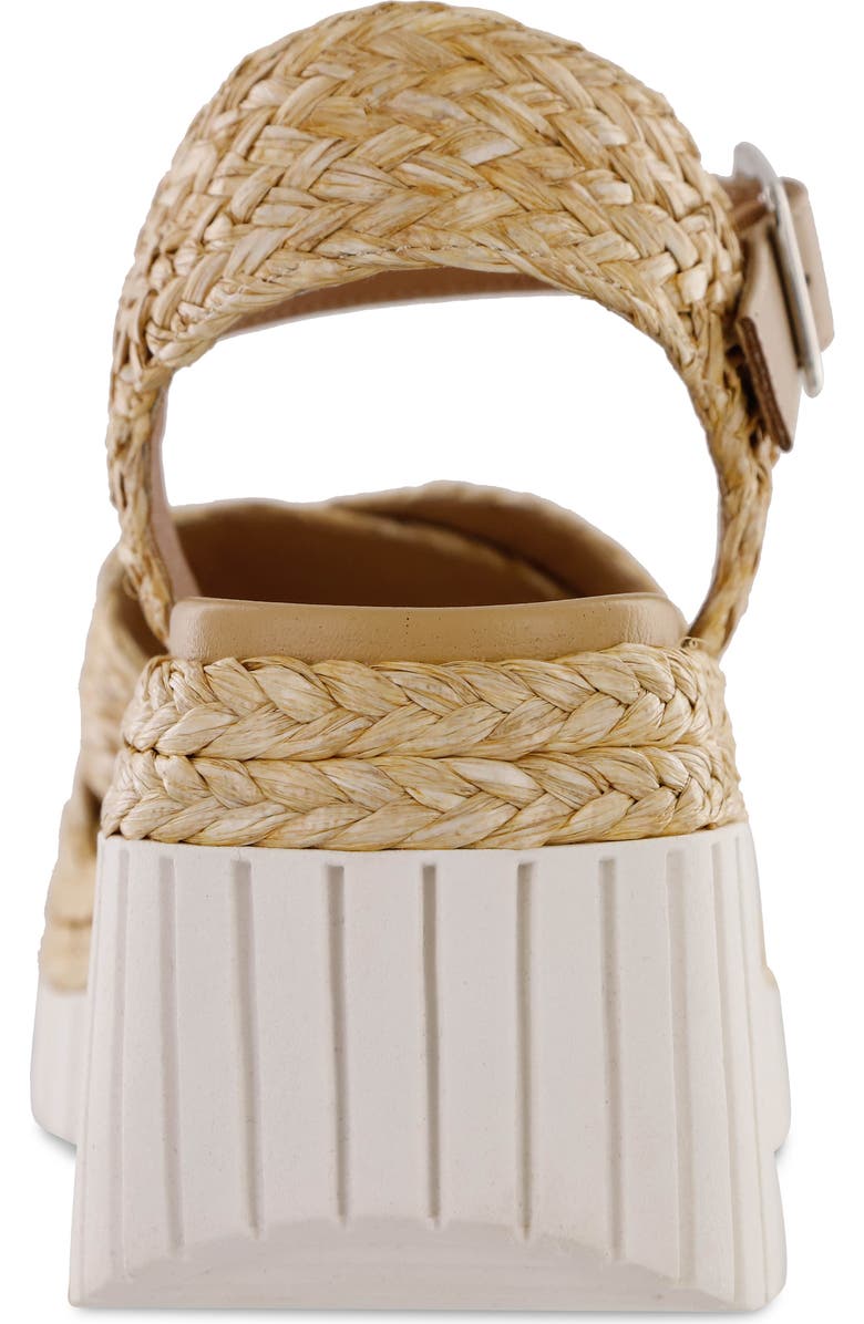 MIA Zamara Raffia Wedge Platform Sandal, Alternate, color,