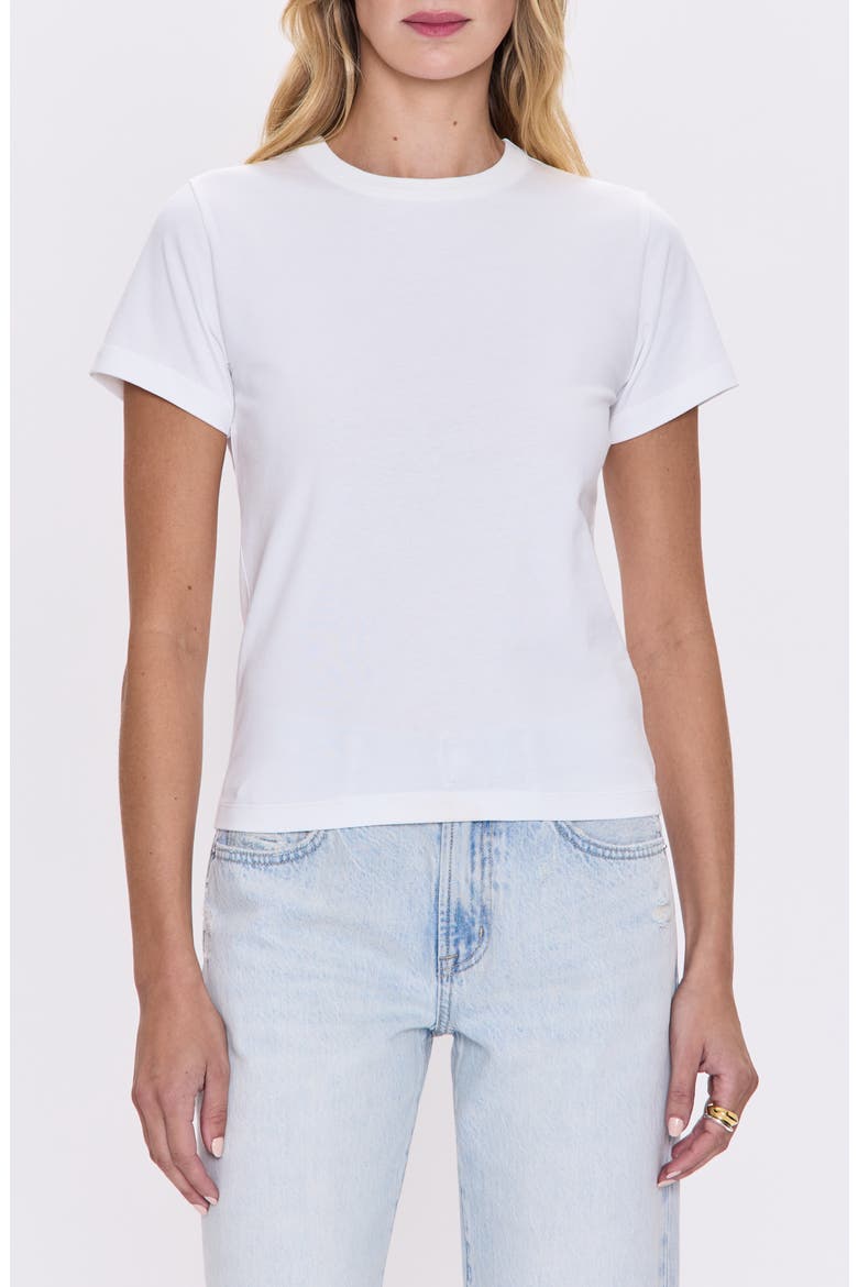 Alba Cotton T-Shirt, Main, color, LE BLANC