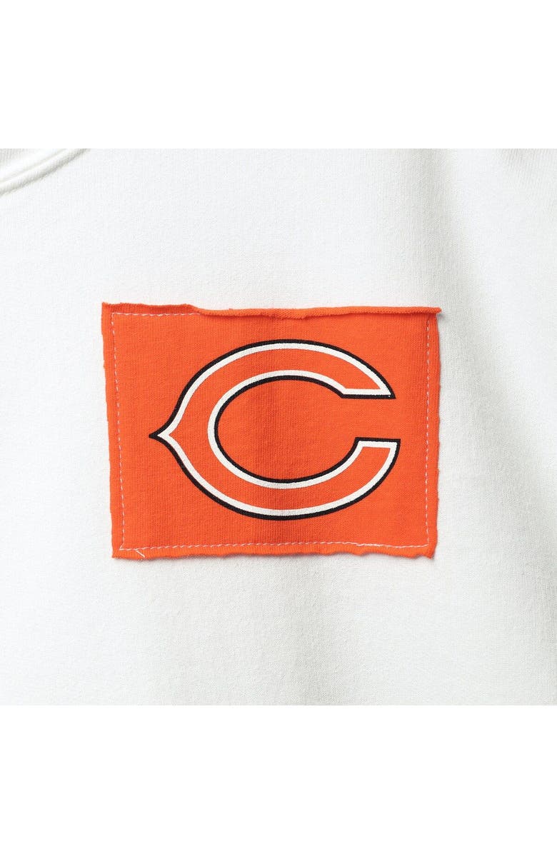 REFRIED APPAREL Women's Refried Apparel White Chicago Bears Sustainable Crop Dolman Pullover Hoodie, Alternate, color,