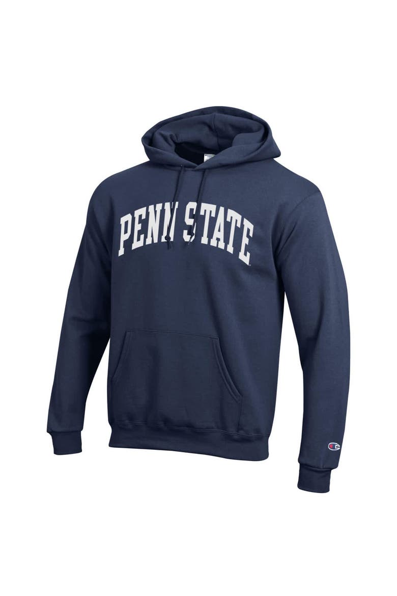 Men's Champion  Navy Penn State Nittany Lions Basic Arch Fleece Pullover Hoodie, Alternate, color, Navy