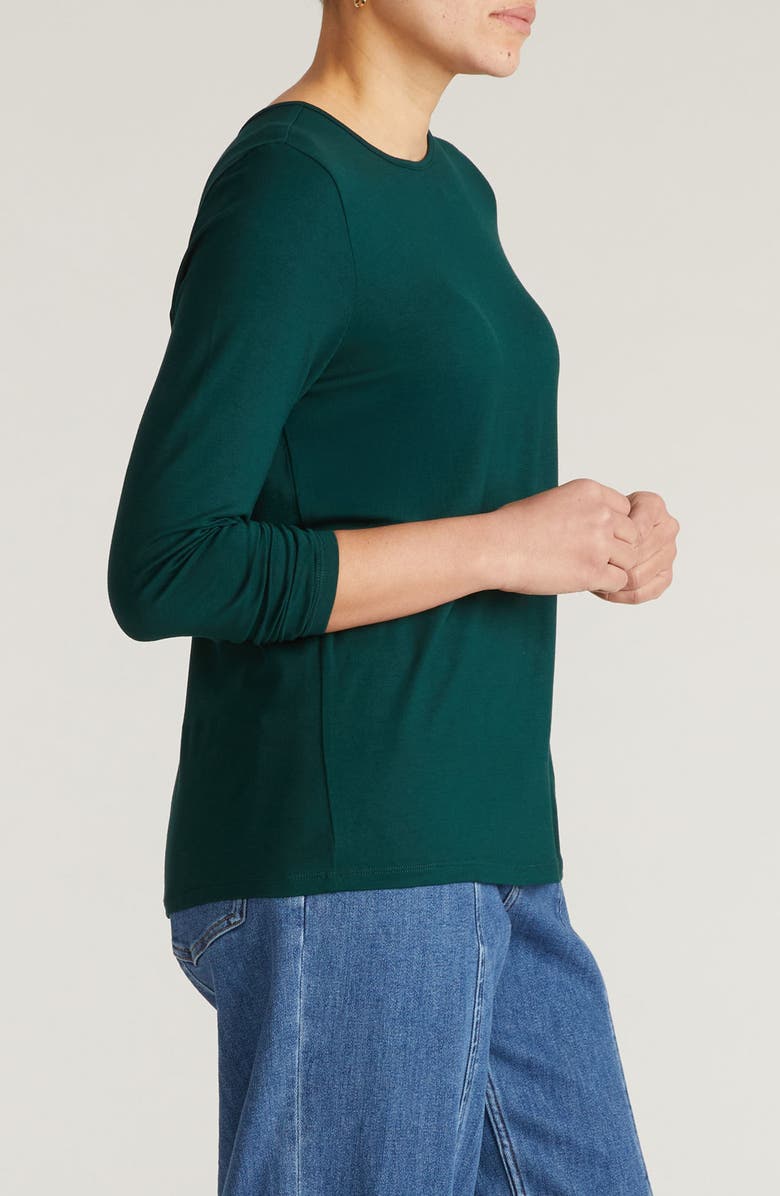 Universal Standard Joan Relaxed Fit T-Shirt, Alternate, color, Forest Green