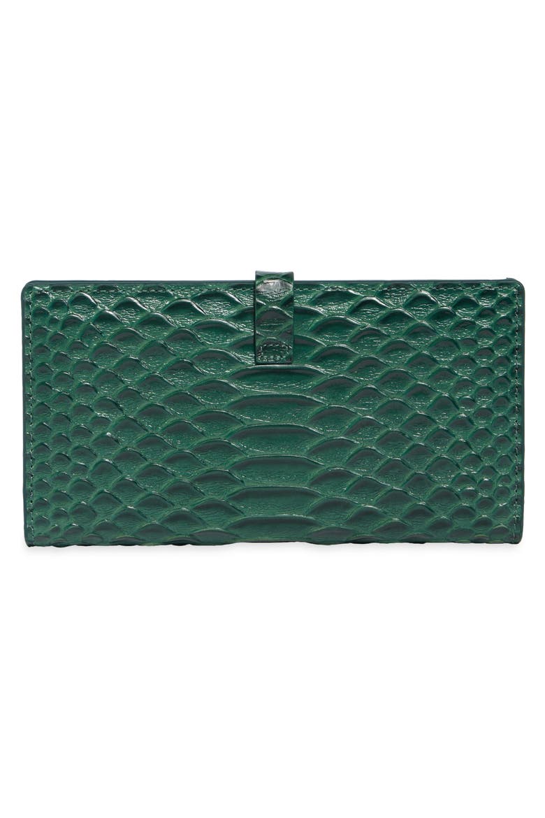Brixton Continental Leather Wallet, Main, color, DARK GREEN