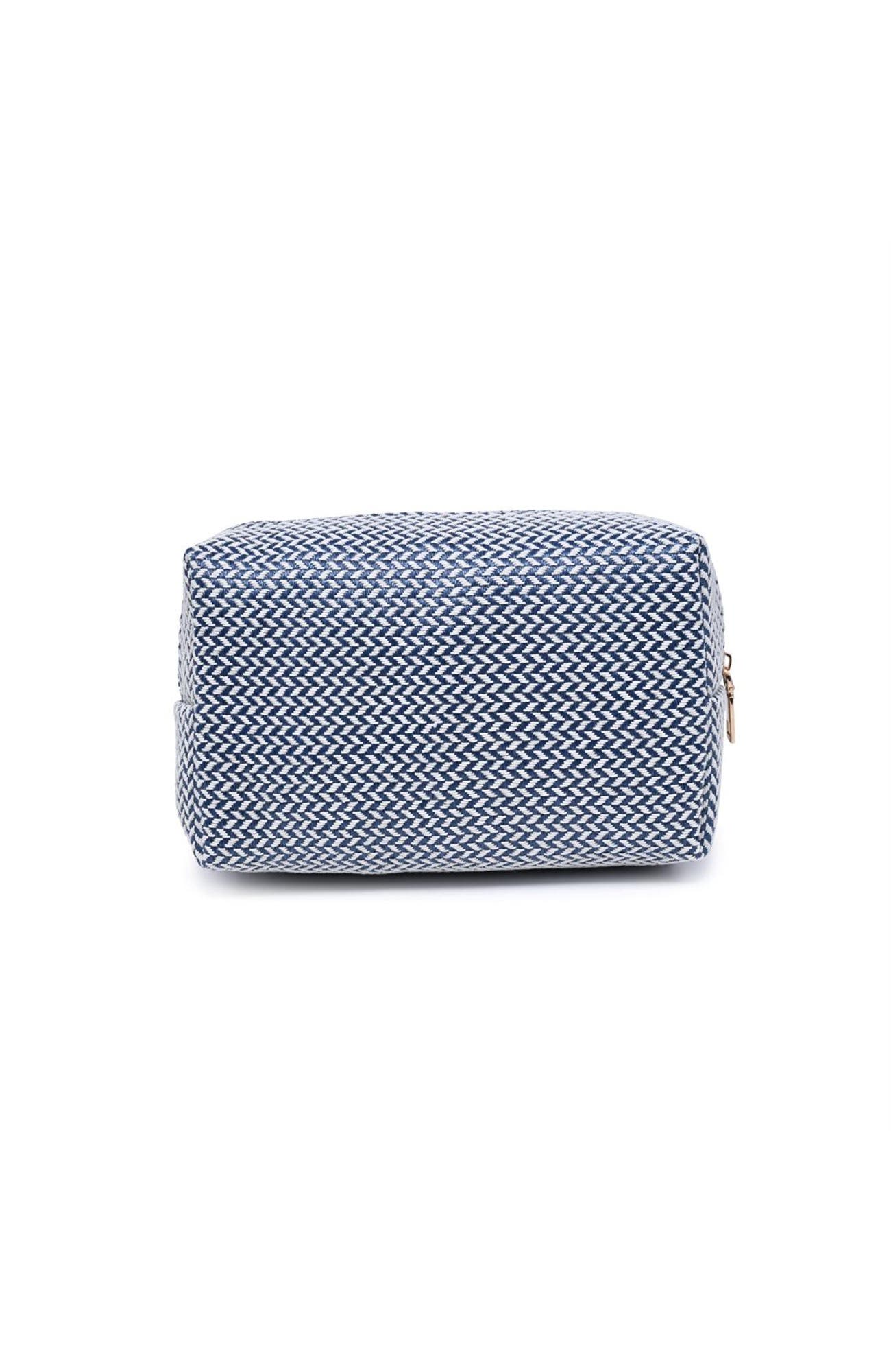 Switchback Cosmetic & Travel Organizer Pouch, Alternate, color, Navy
