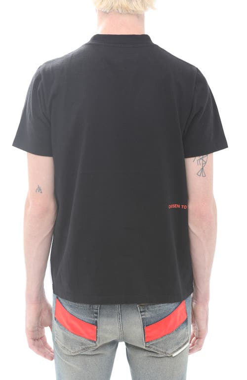 Hvman Frequency Logo Graphic Tee In Black
