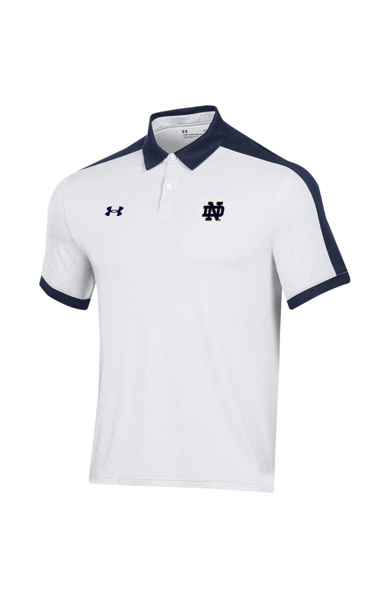 Under Armour Men's Under Armour White Notre Dame Fighting Irish Trophy Polo, Alternate, color,