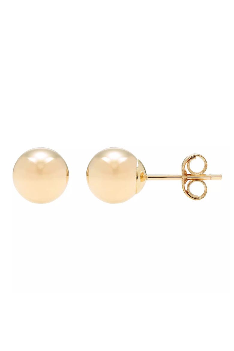 14K Yellow Gold Ball Stud Earrings, Main, color, GOLD