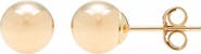 A&M 14K Yellow Gold Ball Stud Earrings