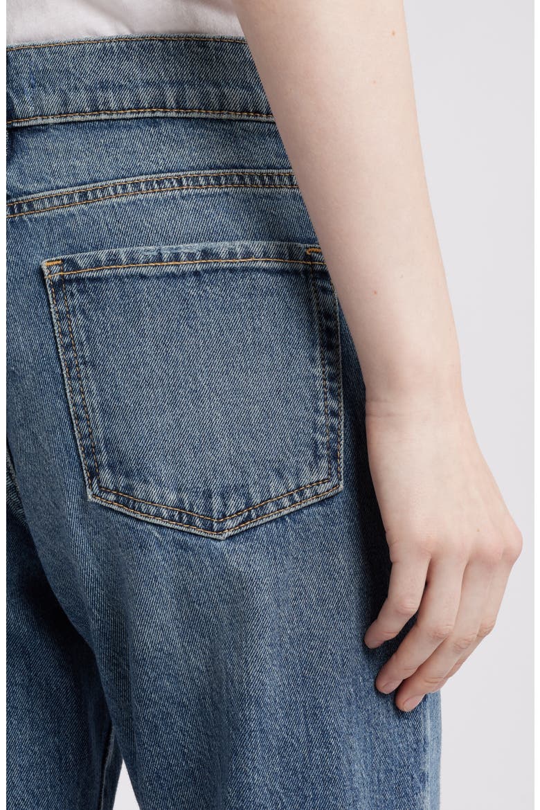 High Waist Straight Leg Jeans, Alternate, color, LIGHT BLUE WASH