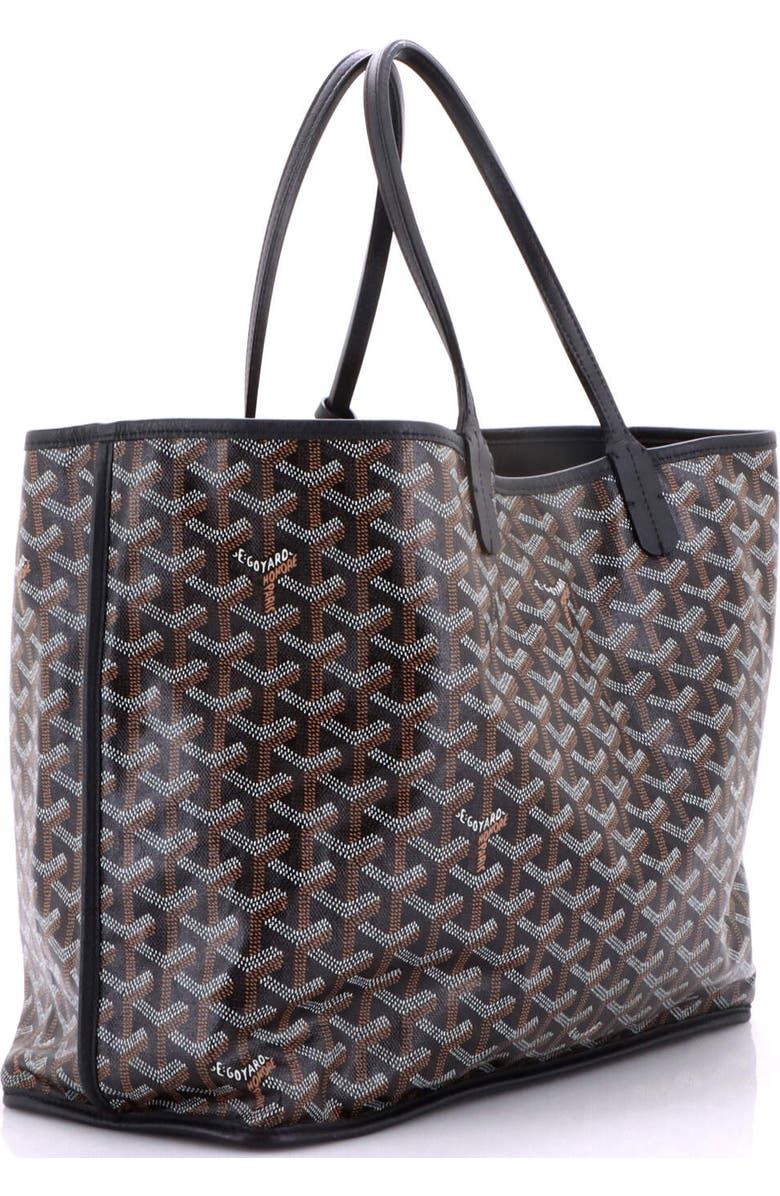 Pre-Owned Goyard Anjou Reversible Tote Coated Canvas PM, Alternate, color, Black