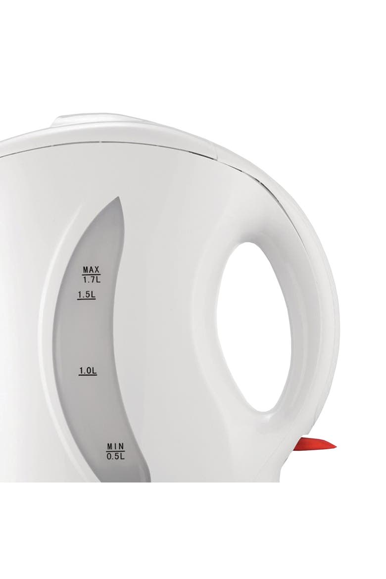 1.7 Liter Cordless Plastic Tea Kettle, Alternate, color, White