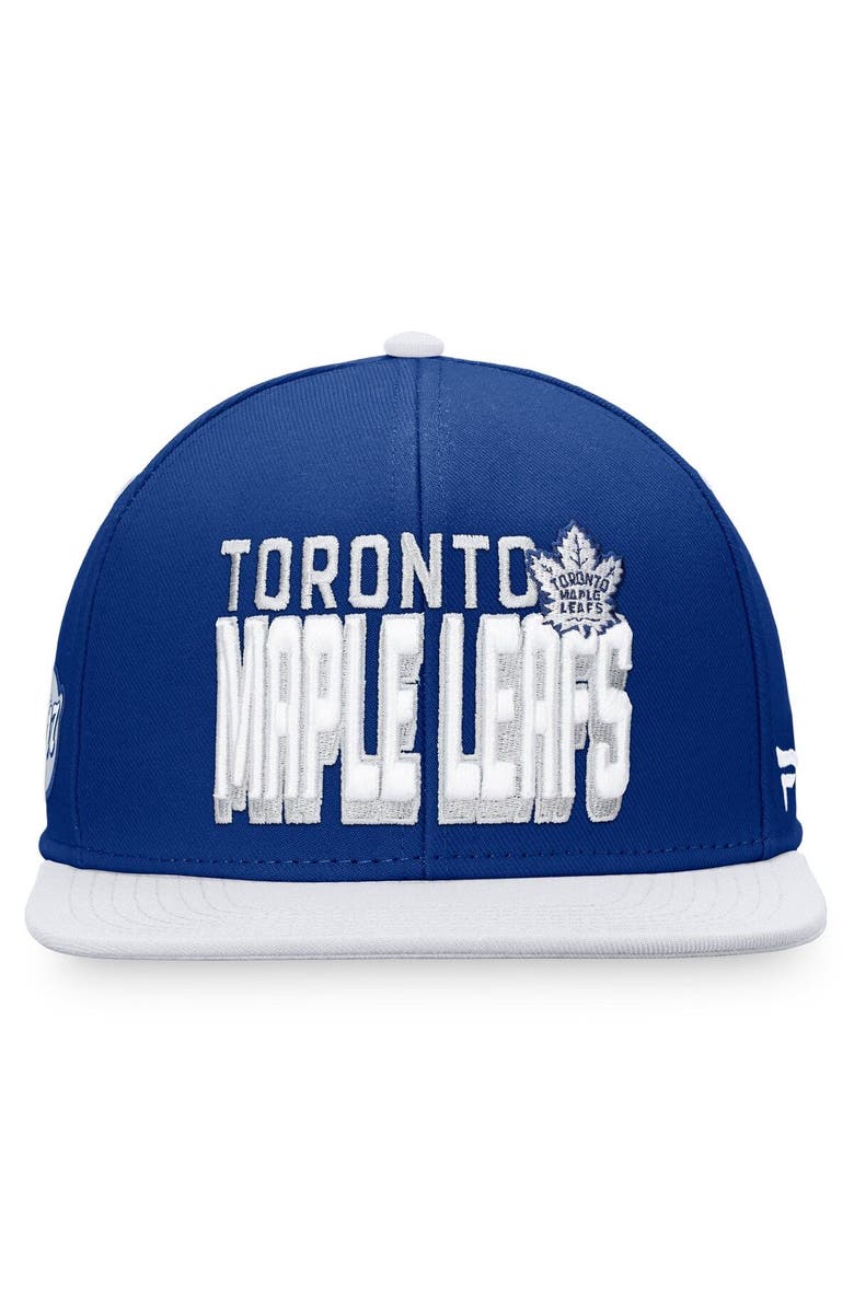FANATICS Men's Fanatics Branded Blue/White Toronto Maple Leafs Heritage Retro Two-Tone Snapback Hat, Alternate, color, Blue