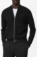 MANGO Crewneck Zip Cardigan